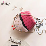 Lovely Cup Cake Diamond Party Casual Purse Ladies Shoulder Bag
