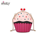 Lovely Cup Cake Diamond Party Casual Purse Ladies Shoulder Bag