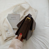 Retro PU Leather Shoulder Bags Flap Crossbody Ladies Messenger Envelope