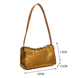 Glitter Underarm Bags for Women Handbags Small Top-Handle Bags