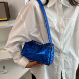 Glitter Underarm Bags for Women Handbags Small Top-Handle Bags