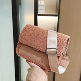 Winter Wool Plush Shoulder Bag for Women Handbags