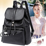 Leather Backpack for Teenage Girls - High Youth Backpack