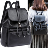 Leather Backpack for Teenage Girls - High Youth Backpack