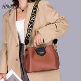 Vintage Letter Bucket Bag High Retro Crossbody Tote Handbag