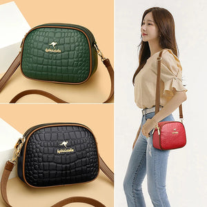 Women Daily Shoulder Crossbody Bags Large Capacity Soft PU Leather