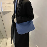 Women Canvas Crossbody Bag Chain Straps Shoulder Shopper Beach Bolsa