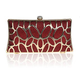 Metal Patchwork Shinning Shoulder Bags Ladies Print Clutch