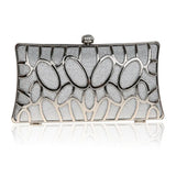Metal Patchwork Shinning Shoulder Bags Ladies Print Clutch