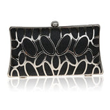 Metal Patchwork Shinning Shoulder Bags Ladies Print Clutch