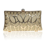 Metal Patchwork Shinning Shoulder Bags Ladies Print Clutch