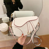 Women's Pu Saddle Bag Diagonal Handbags