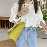 Women's Large Capacity One Shoulder Bag PU Leather Travel Style