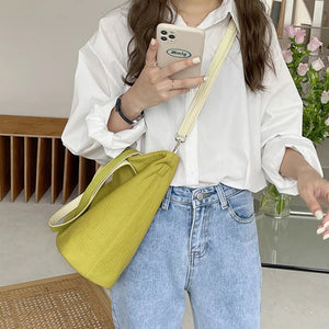 Women's Large Capacity One Shoulder Bag PU Leather Travel Style