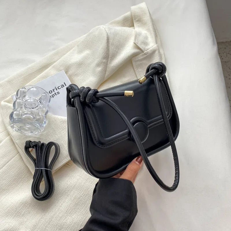 Women's One-shoulder Underarm Bag Texture All-match Messenger Small Square Bag