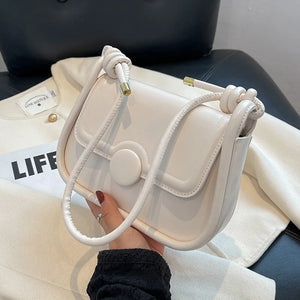 Women's One-shoulder Underarm Bag Texture All-match Messenger Small Square Bag