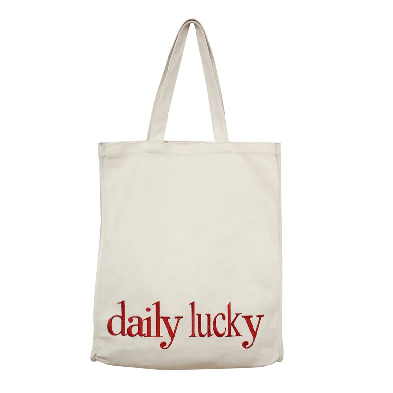 Fashion Canvas Tote Bag High Capacity Women Handbag