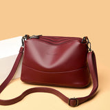 Fashionable Genuine Leather Soft Women Handbags Large Capacity Shoulder Bag
