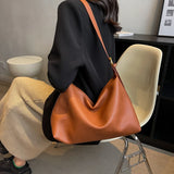 Fashionable PU Leather Women Bags High Capacity Tote Soft Surface Handbags