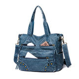 Fashionable PU Leather Women Shoulder Bag Lady Tote Handbag