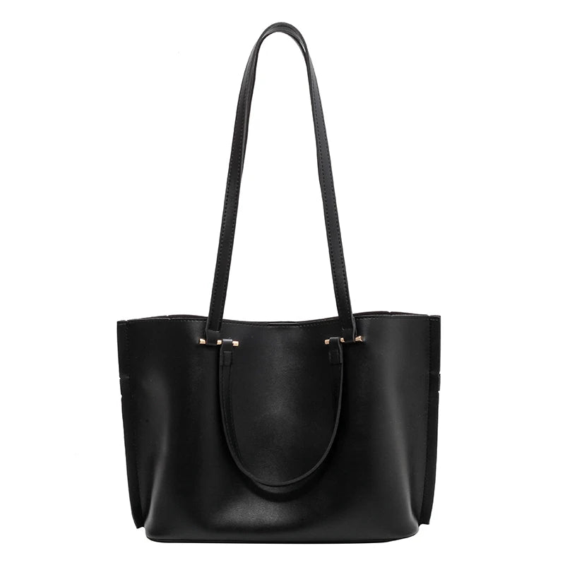 Fashionable PU Leather Women Bags Party Tote High Capacity