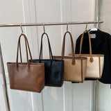 Fashionable Women Shoulder Bags Tote Multi-function PU Leather Soft