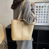 Women Shoulder Bags Tote PU Leather High Capacity Casual Multi-funct