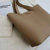 Women Shoulder Bags Tote PU Leather High Capacity Casual Multi-funct