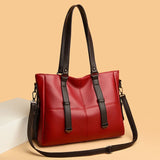 Fashionable PU Leather Tote Women Bags Shoulder Handbags