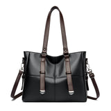Fashionable PU Leather Tote Women Bags Shoulder Handbags