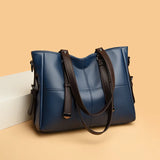 Fashionable PU Leather Tote Women Bags Shoulder Handbags
