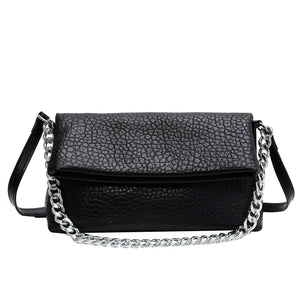 Fashionable Solid Chain Shine Women Bags Party High Capacity Tote Multifunction