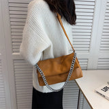 Fashionable Solid Chain Shine Women Bags Party High Capacity Tote Multifunction