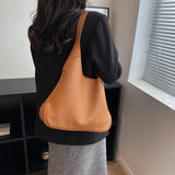 Trendy Women Shoulder Bag PU Leather Casual Tote Handbag Large Capacity