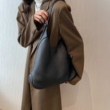 Trendy Women Shoulder Bag PU Leather Casual Tote Handbag Large Capacity