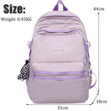 Female Male Big BookBag Girl Boy Laptop College Backpack Lady Men Travel Leisure