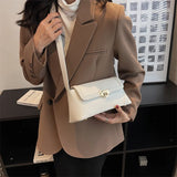 Retro PU Leather Underarm Shoulder Bag Women