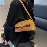 Retro PU Leather Underarm Shoulder Bag Women