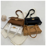 Retro PU Leather Underarm Shoulder Bag Women
