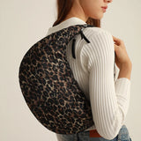 Half Moon Space Padded Shoulder Bag Down Cotton Lady Handbag
