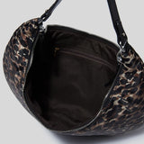 Half Moon Space Padded Shoulder Bag Down Cotton Lady Handbag