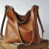 Women's Leather Backpack Travel Bagpack with Large Capacity