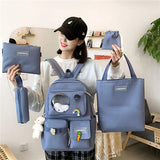 High-Capacity Female Backpack for School Travel