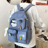 High-Capacity Female Backpack for School Travel