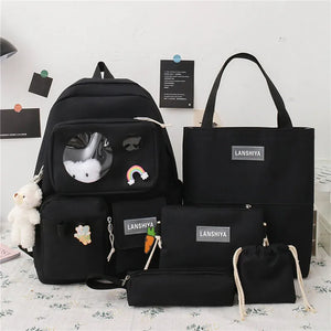 High-Capacity Female Backpack for School Travel