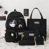 High-Capacity Female Backpack for School Travel
