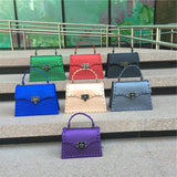 Hot Frosted Matte High Women's Solid Shoulder Crossbody Bag