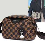 Houndstooth Women Handbags Female Shoulder Bags Lady's Cross Body Casual