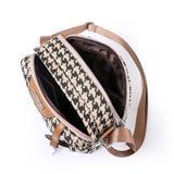 Houndstooth Women Handbags Female Shoulder Bags Lady's Cross Body Casual