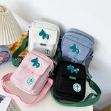 Japanese College Style Messenger Bag Funny Personality Cartoon Running Pony